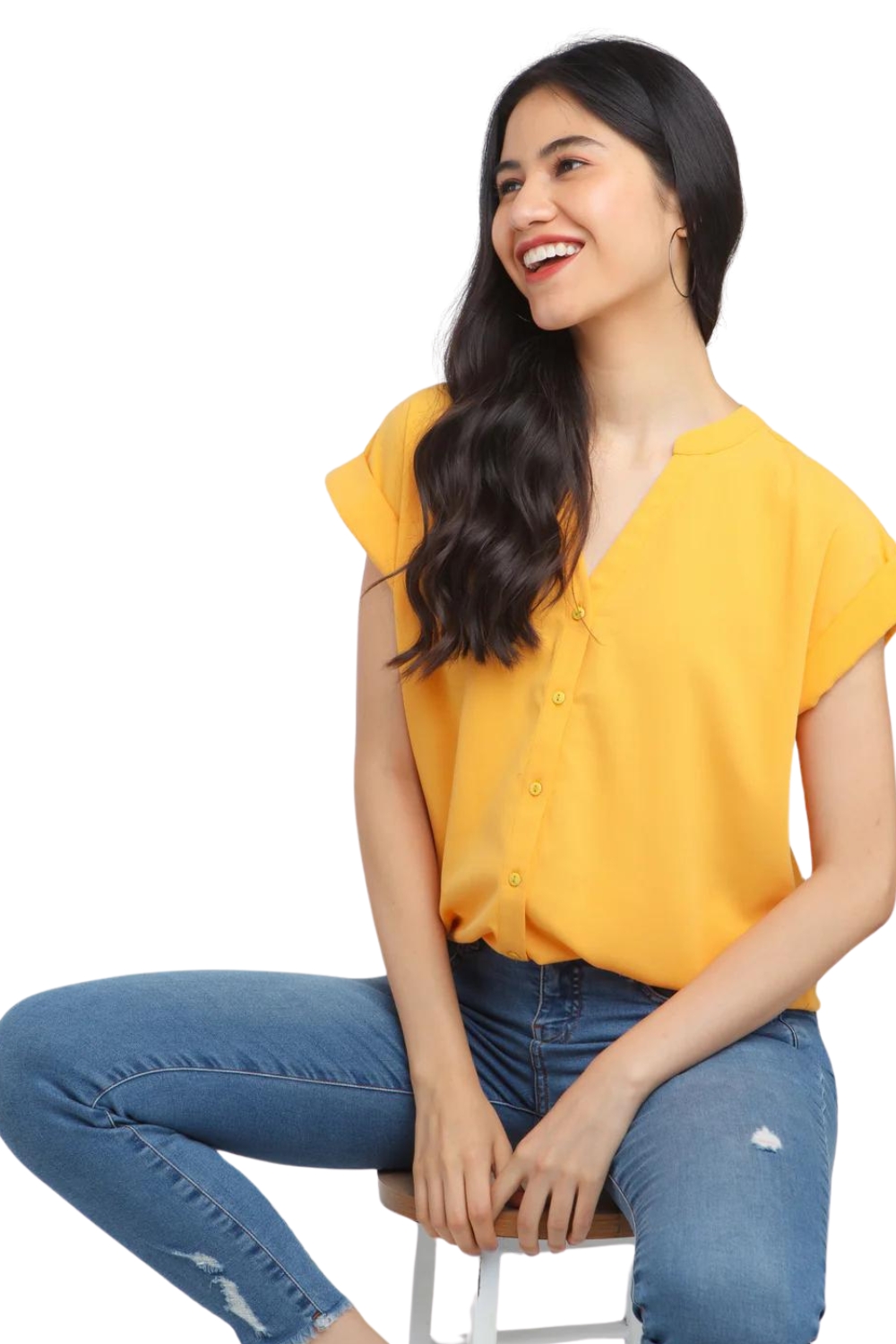 Chelsea Yellow Top BY Styched - Clothing available at DOYUF